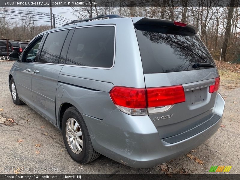 Ocean Mist Metallic / Gray 2008 Honda Odyssey EX