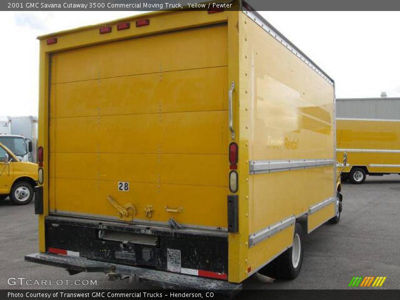 Yellow / Pewter 2001 GMC Savana Cutaway 3500 Commercial Moving Truck