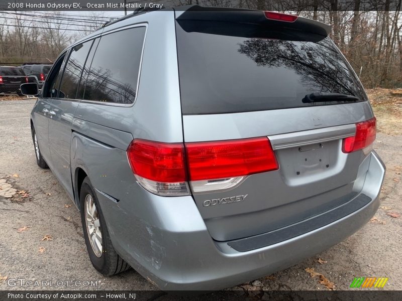 Ocean Mist Metallic / Gray 2008 Honda Odyssey EX