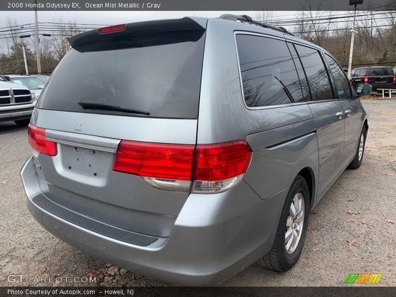 Ocean Mist Metallic / Gray 2008 Honda Odyssey EX