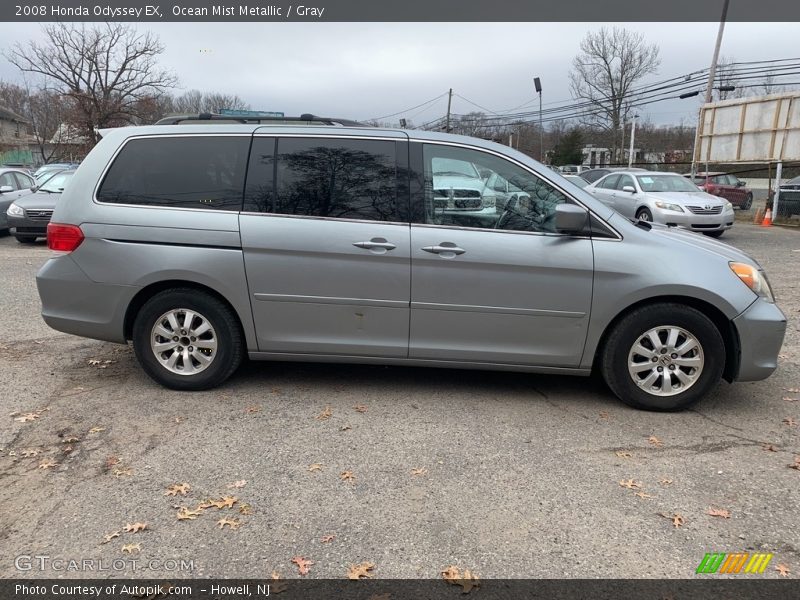 Ocean Mist Metallic / Gray 2008 Honda Odyssey EX