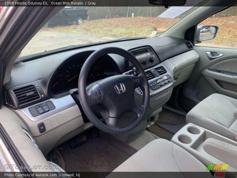 Ocean Mist Metallic / Gray 2008 Honda Odyssey EX