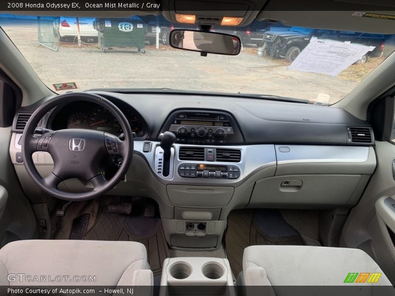 Ocean Mist Metallic / Gray 2008 Honda Odyssey EX