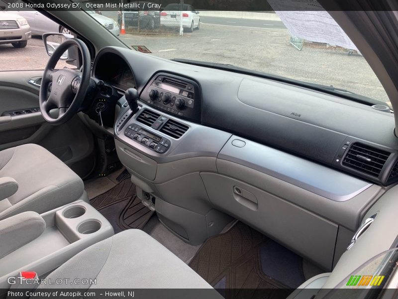Ocean Mist Metallic / Gray 2008 Honda Odyssey EX