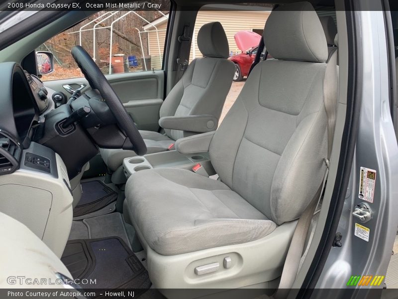 Ocean Mist Metallic / Gray 2008 Honda Odyssey EX