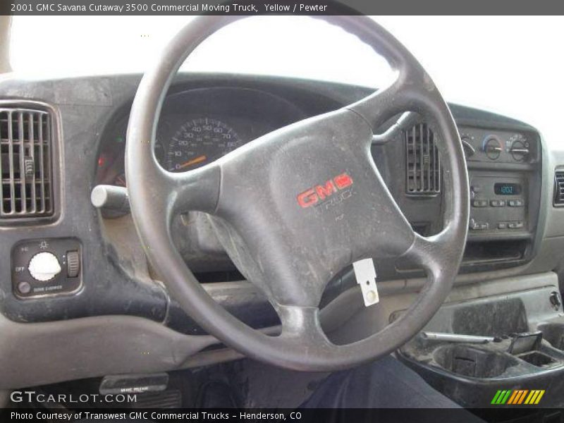 Yellow / Pewter 2001 GMC Savana Cutaway 3500 Commercial Moving Truck