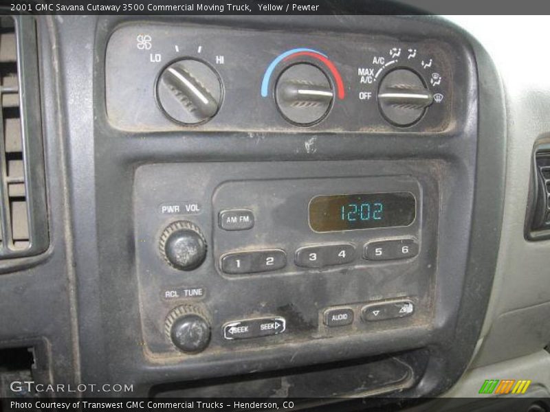 Yellow / Pewter 2001 GMC Savana Cutaway 3500 Commercial Moving Truck