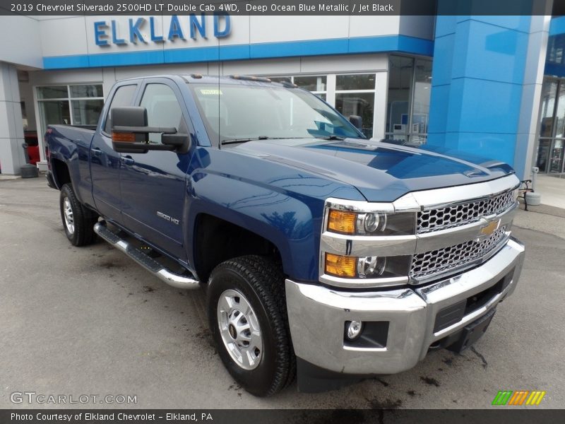 Deep Ocean Blue Metallic / Jet Black 2019 Chevrolet Silverado 2500HD LT Double Cab 4WD