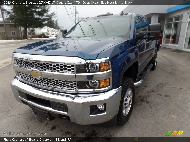 Deep Ocean Blue Metallic / Jet Black 2019 Chevrolet Silverado 2500HD LT Double Cab 4WD
