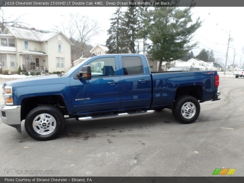 Deep Ocean Blue Metallic / Jet Black 2019 Chevrolet Silverado 2500HD LT Double Cab 4WD