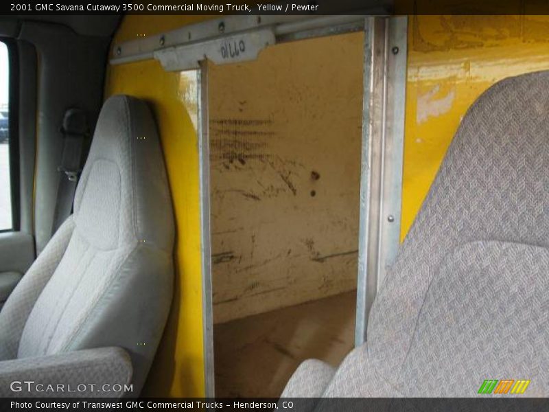 Yellow / Pewter 2001 GMC Savana Cutaway 3500 Commercial Moving Truck