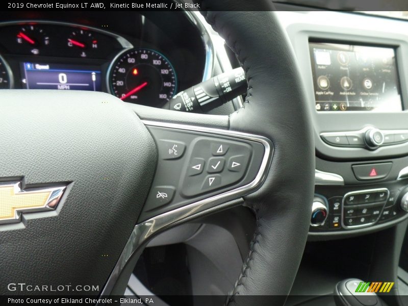 Kinetic Blue Metallic / Jet Black 2019 Chevrolet Equinox LT AWD