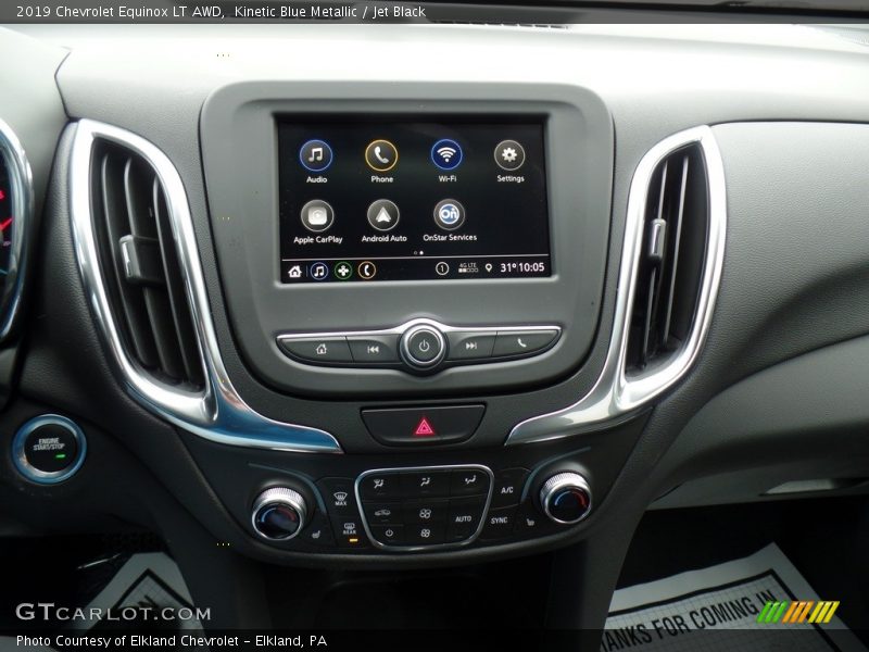 Kinetic Blue Metallic / Jet Black 2019 Chevrolet Equinox LT AWD