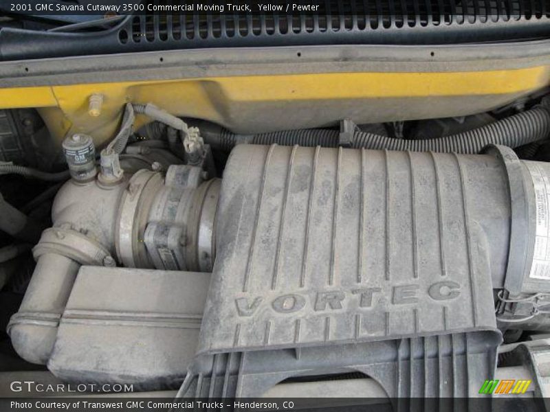 Yellow / Pewter 2001 GMC Savana Cutaway 3500 Commercial Moving Truck