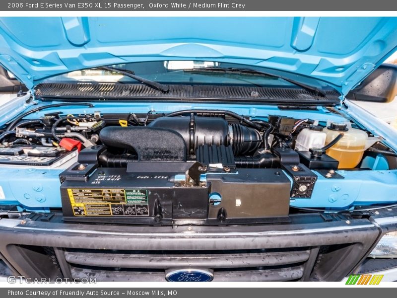 Oxford White / Medium Flint Grey 2006 Ford E Series Van E350 XL 15 Passenger