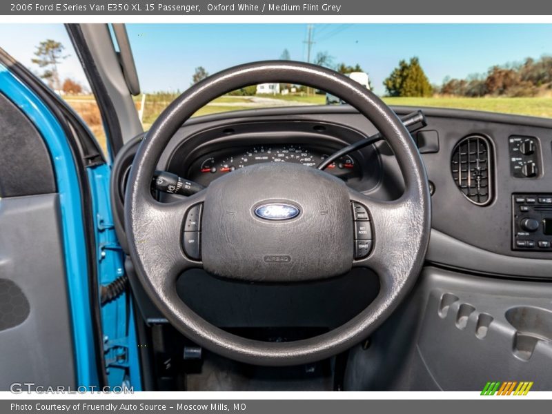 Oxford White / Medium Flint Grey 2006 Ford E Series Van E350 XL 15 Passenger