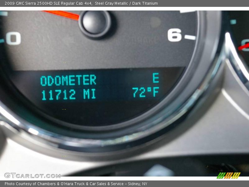 Steel Gray Metallic / Dark Titanium 2009 GMC Sierra 2500HD SLE Regular Cab 4x4
