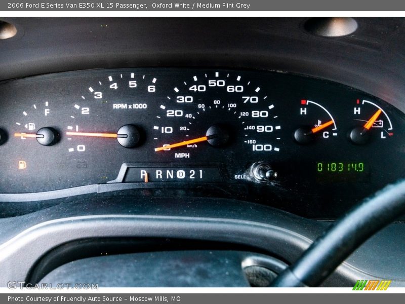 Oxford White / Medium Flint Grey 2006 Ford E Series Van E350 XL 15 Passenger