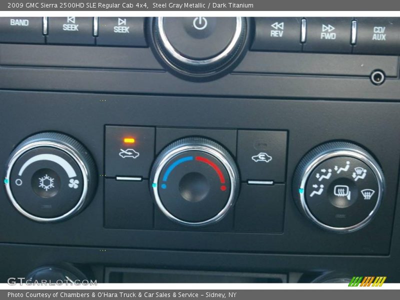 Steel Gray Metallic / Dark Titanium 2009 GMC Sierra 2500HD SLE Regular Cab 4x4