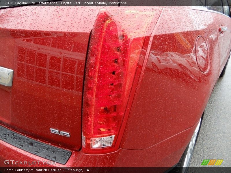 Crystal Red Tincoat / Shale/Brownstone 2016 Cadillac SRX Performance