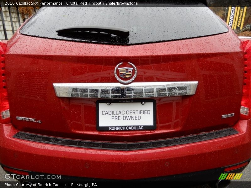 Crystal Red Tincoat / Shale/Brownstone 2016 Cadillac SRX Performance