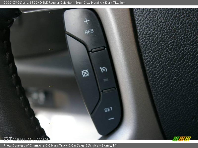 Steel Gray Metallic / Dark Titanium 2009 GMC Sierra 2500HD SLE Regular Cab 4x4