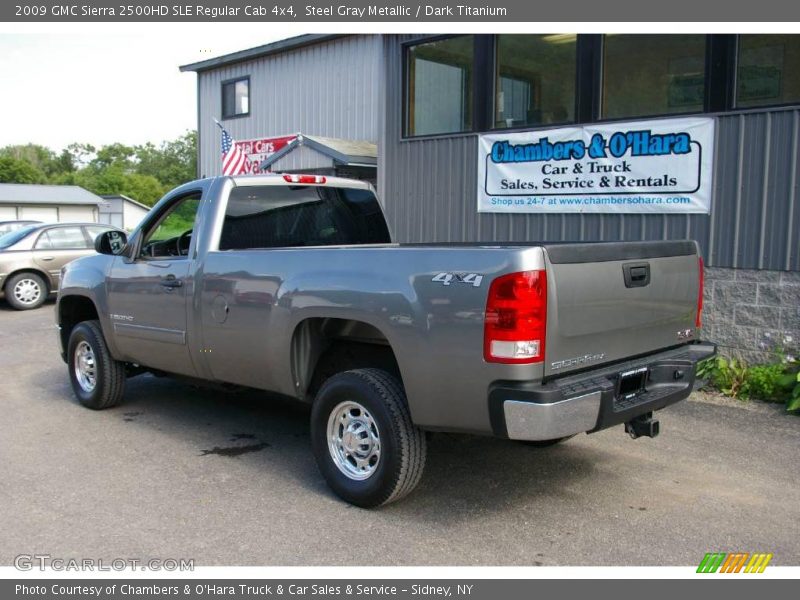 Steel Gray Metallic / Dark Titanium 2009 GMC Sierra 2500HD SLE Regular Cab 4x4