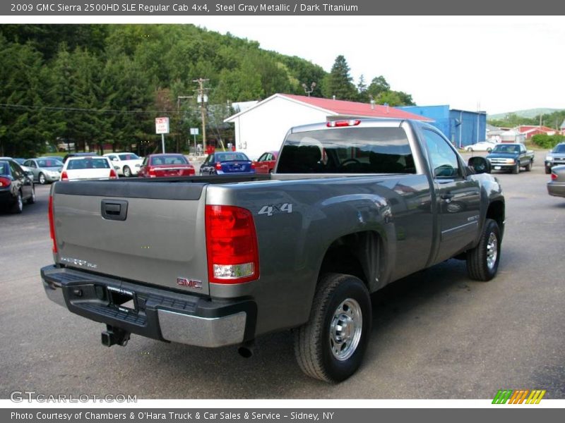 Steel Gray Metallic / Dark Titanium 2009 GMC Sierra 2500HD SLE Regular Cab 4x4