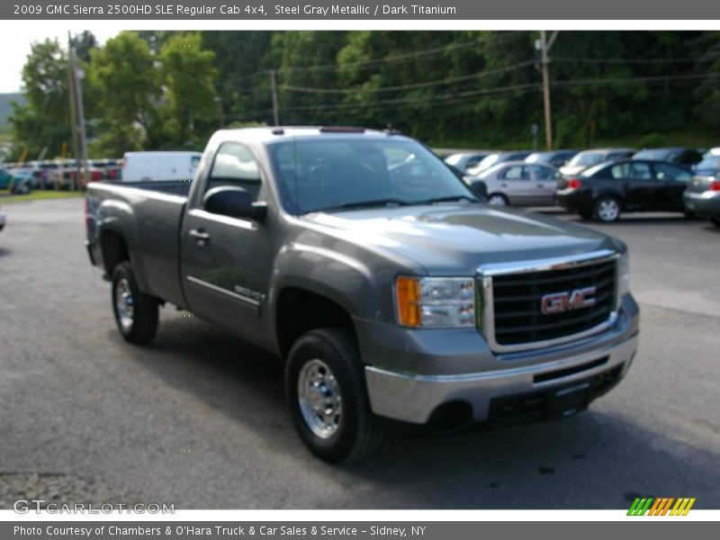 Steel Gray Metallic / Dark Titanium 2009 GMC Sierra 2500HD SLE Regular Cab 4x4