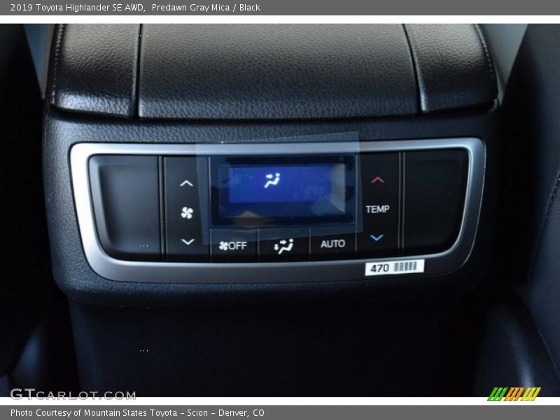 Predawn Gray Mica / Black 2019 Toyota Highlander SE AWD