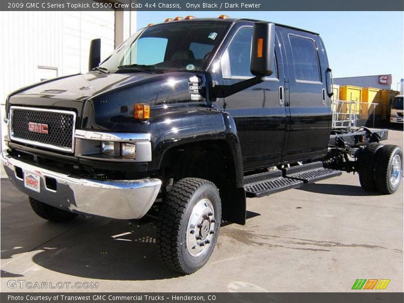 Onyx Black / Dark Pewter 2009 GMC C Series Topkick C5500 Crew Cab 4x4 Chassis