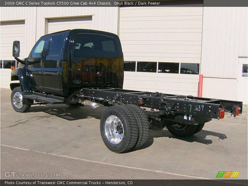 Onyx Black / Dark Pewter 2009 GMC C Series Topkick C5500 Crew Cab 4x4 Chassis