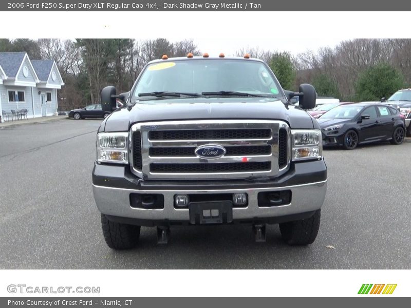 Dark Shadow Gray Metallic / Tan 2006 Ford F250 Super Duty XLT Regular Cab 4x4
