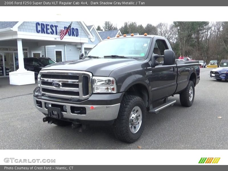 Dark Shadow Gray Metallic / Tan 2006 Ford F250 Super Duty XLT Regular Cab 4x4