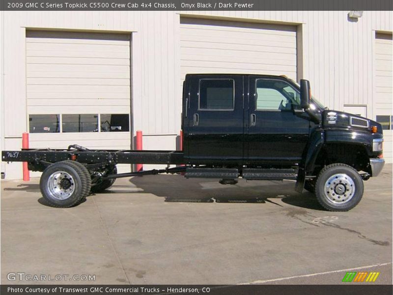 Onyx Black / Dark Pewter 2009 GMC C Series Topkick C5500 Crew Cab 4x4 Chassis