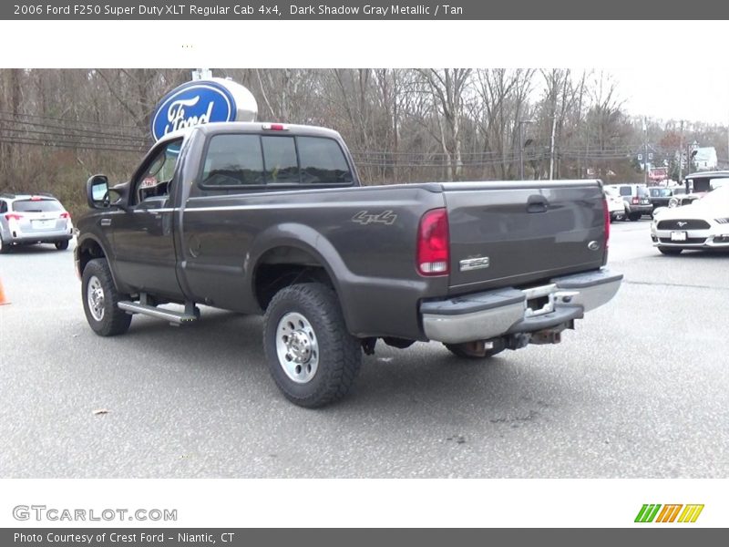 Dark Shadow Gray Metallic / Tan 2006 Ford F250 Super Duty XLT Regular Cab 4x4