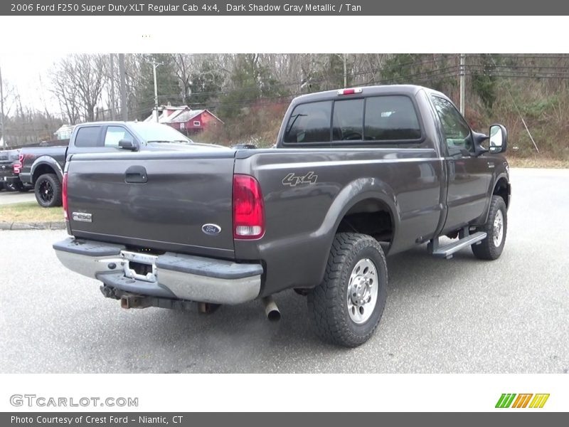 Dark Shadow Gray Metallic / Tan 2006 Ford F250 Super Duty XLT Regular Cab 4x4