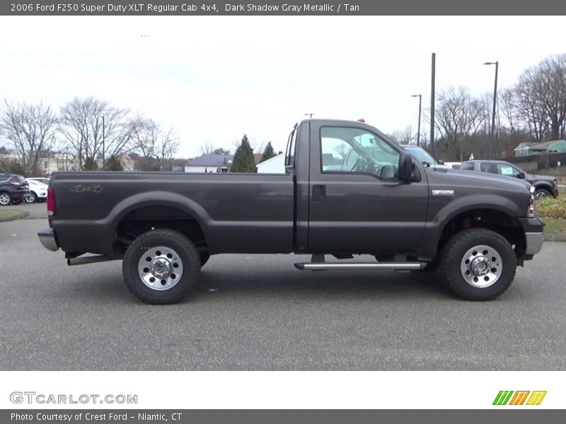 Dark Shadow Gray Metallic / Tan 2006 Ford F250 Super Duty XLT Regular Cab 4x4