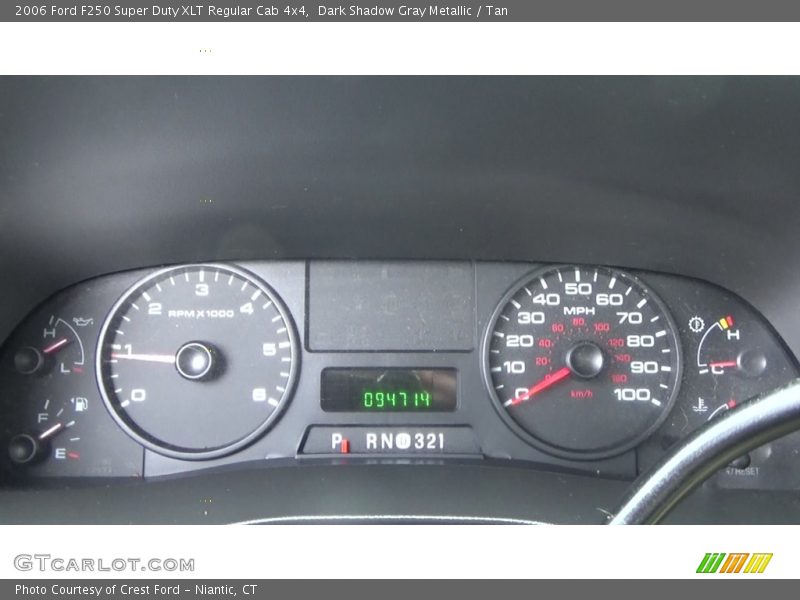 Dark Shadow Gray Metallic / Tan 2006 Ford F250 Super Duty XLT Regular Cab 4x4