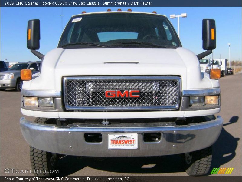 Summit White / Dark Pewter 2009 GMC C Series Topkick C5500 Crew Cab Chassis