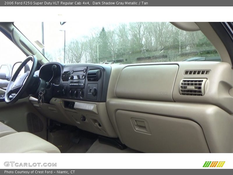 Dark Shadow Gray Metallic / Tan 2006 Ford F250 Super Duty XLT Regular Cab 4x4