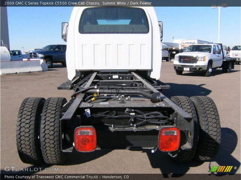 Summit White / Dark Pewter 2009 GMC C Series Topkick C5500 Crew Cab Chassis
