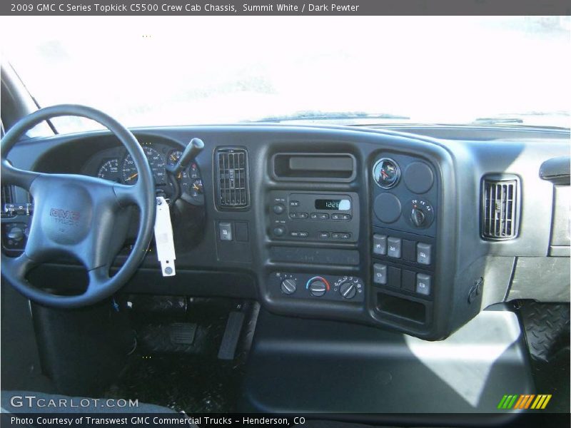 Summit White / Dark Pewter 2009 GMC C Series Topkick C5500 Crew Cab Chassis