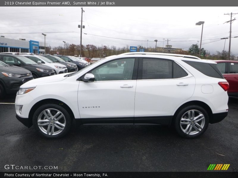 Summit White / Jet Black 2019 Chevrolet Equinox Premier AWD