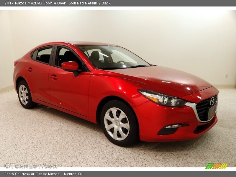 Soul Red Metallic / Black 2017 Mazda MAZDA3 Sport 4 Door