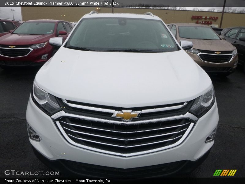 Summit White / Jet Black 2019 Chevrolet Equinox Premier AWD