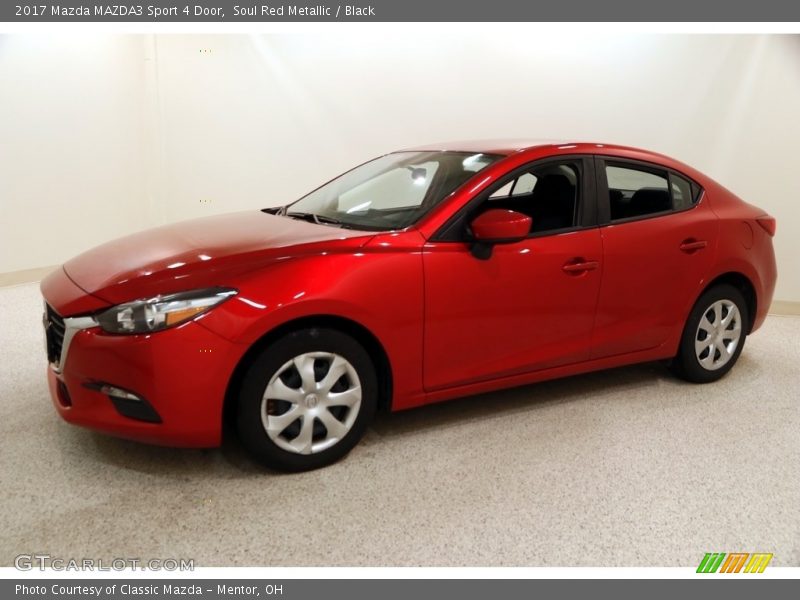 Soul Red Metallic / Black 2017 Mazda MAZDA3 Sport 4 Door