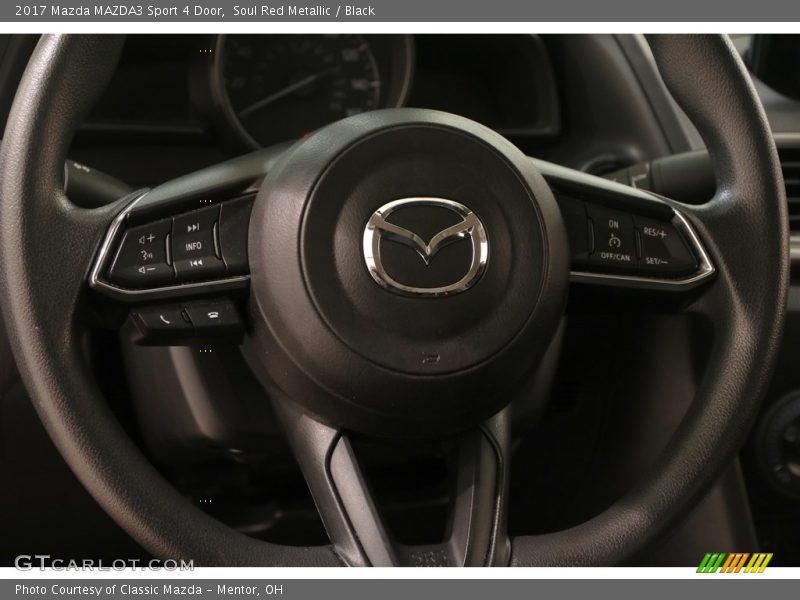 Soul Red Metallic / Black 2017 Mazda MAZDA3 Sport 4 Door