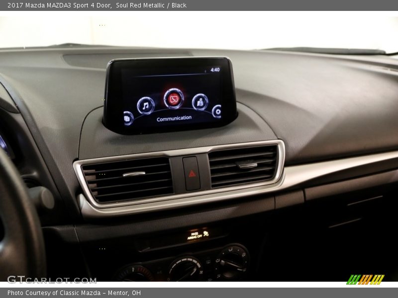 Soul Red Metallic / Black 2017 Mazda MAZDA3 Sport 4 Door