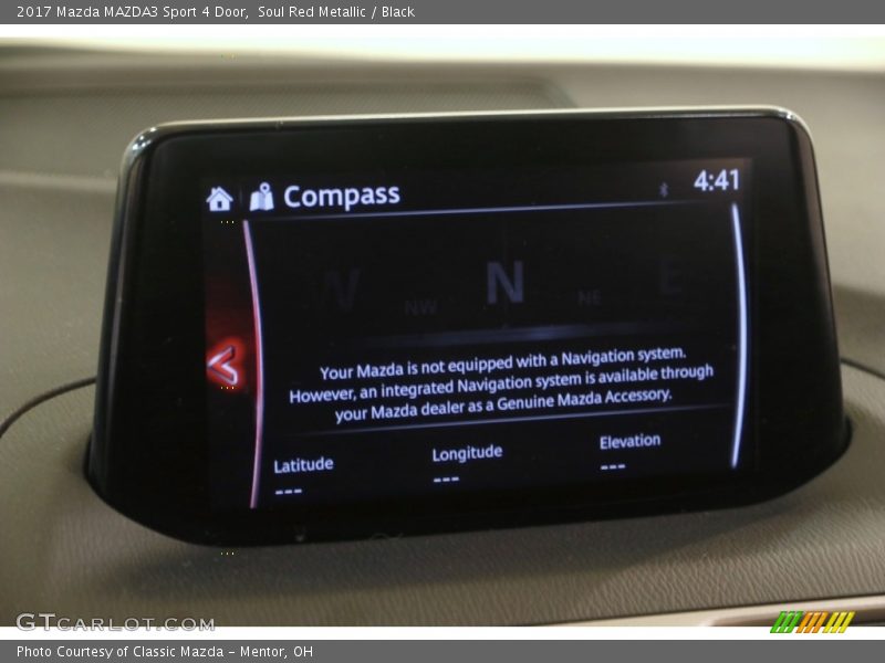 Soul Red Metallic / Black 2017 Mazda MAZDA3 Sport 4 Door